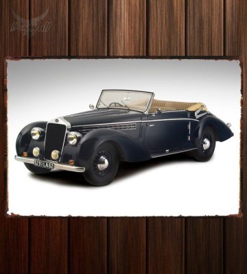 Металлическая табличка Delage D6-70 Cabriolet by Guillore